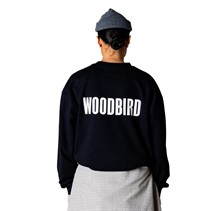Woodbird Herre Joes Logo Langærmet T-shirt Sort