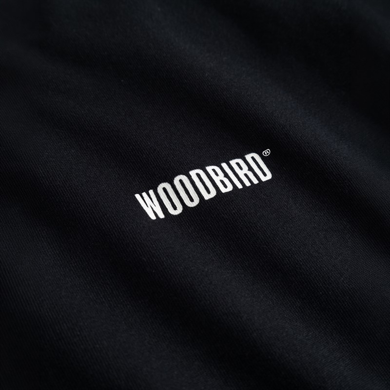 Woodbird Herre Joes Logo Langærmet T-shirt Sort