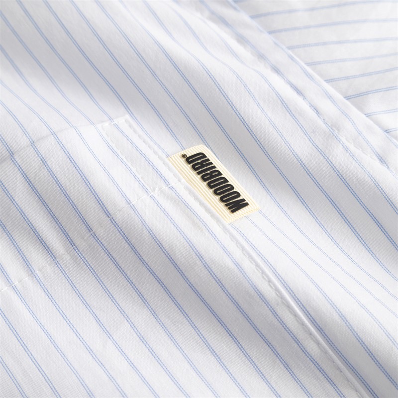 Woodbird Herre Wang Wok Skjorte Light Blue