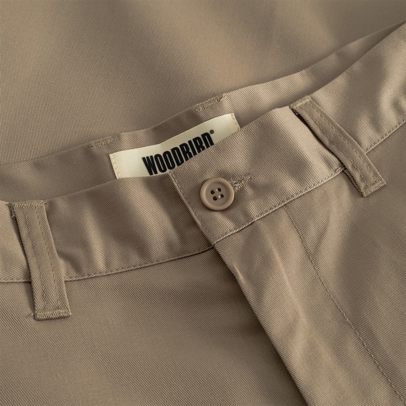 Woodbird Herre Rami Chino Shorts Stone