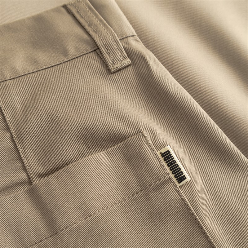 Woodbird Herre Rami Chino Shorts Stone