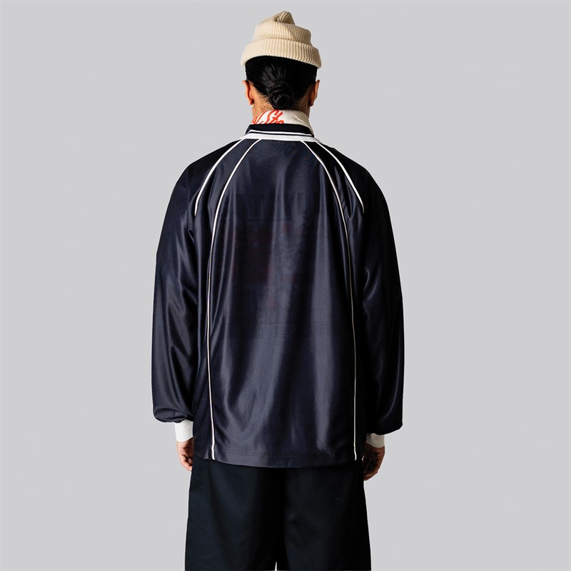 Woodbird Herre Taka Langærmet Poloshirt Sort