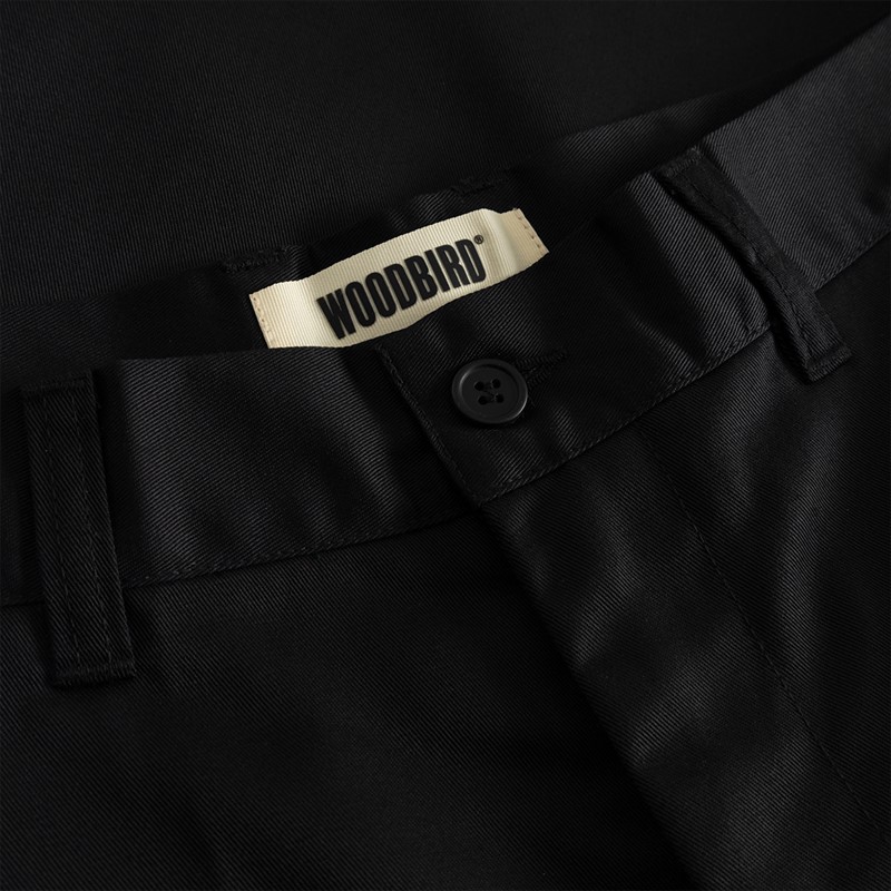 Woodbird Herre Rami Chino Shorts Sort