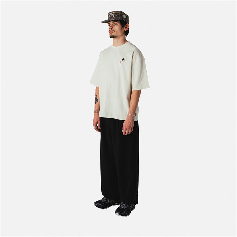 Woodbird Herre Beam Suma T-shirt Off White
