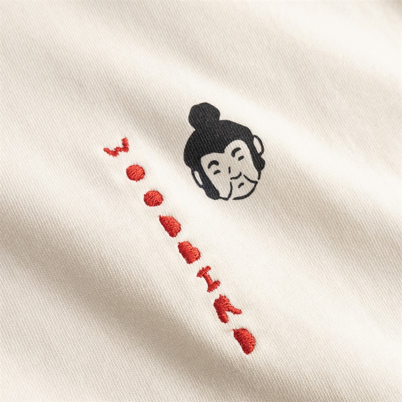 Woodbird Herre Beam Suma T-shirt Off White