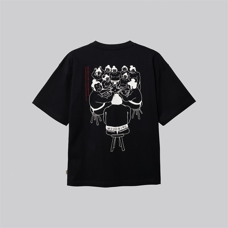 Woodbird Herre Beam Suma T-shirt Sort