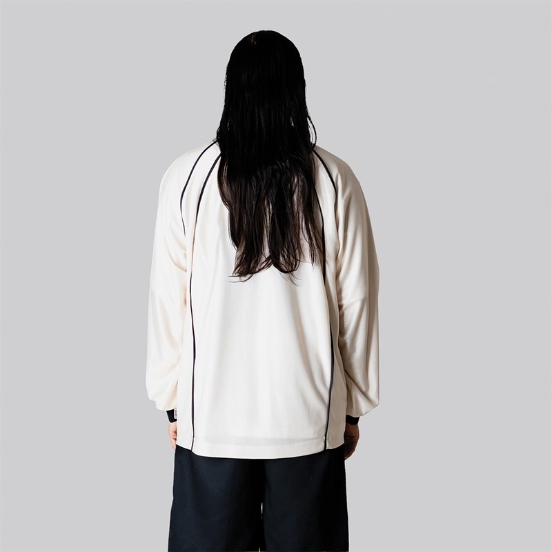 Woodbird Herre Taka Langærmet Poloshirt Off White