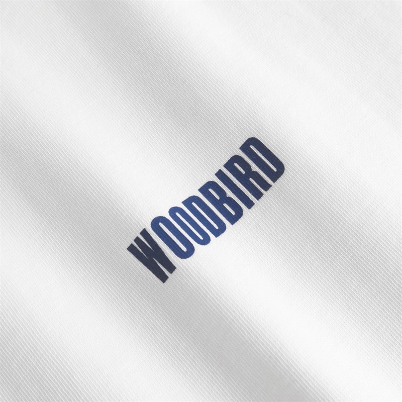 Woodbird Herre Baine Zilla T-Shirt Hvid