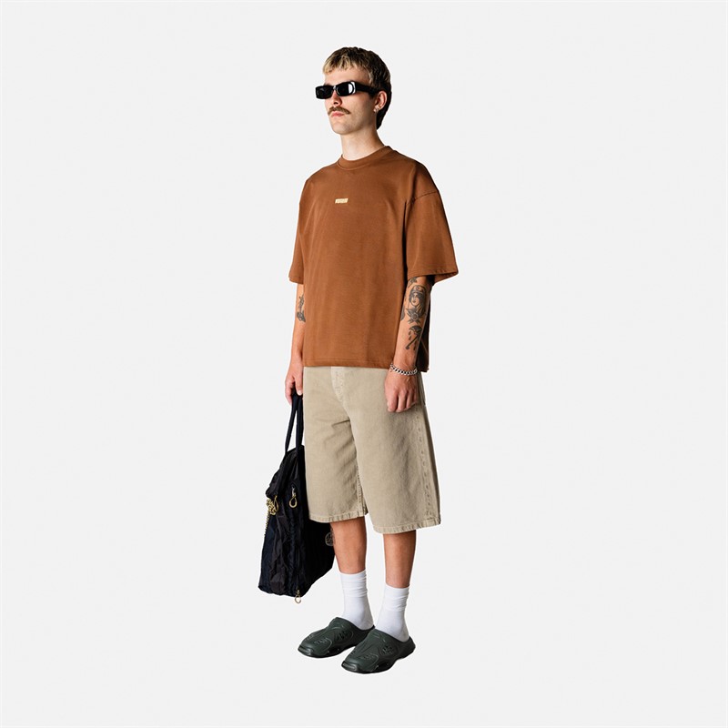 Woodbird Herre Beam Løve T-shirt Mid Brown