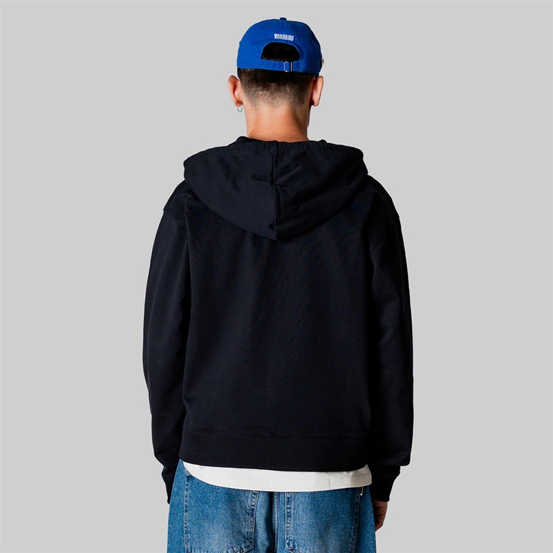 Woodbird Herren Fuji Base Zip Hoodie Schwarz
