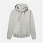 Woodbird Herre Fuji Base Zip Hættetrøje Light Grey Melange