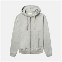 Woodbird Herren Fuji Base Zip Hoodie Light Grey Melange