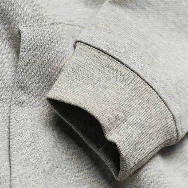 Woodbird Herre Fuji Base Zip Hættetrøje Light Grey Melange