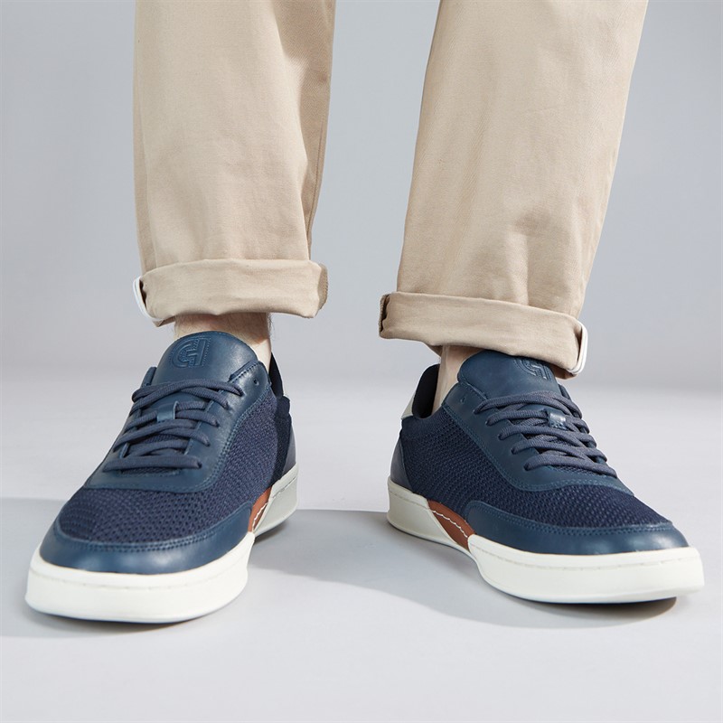 Cole Haan Mens Grandpro Gym Fitness Tennis Shoes Gray 9.5 Wide (E) Buy Cole Haan Mens Grandpro Leisure Trainers Navy Blazer⁄Ivory