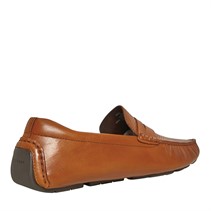 Cole Haan Mens Grand Laser Penny Driver Loafers Medium Brown