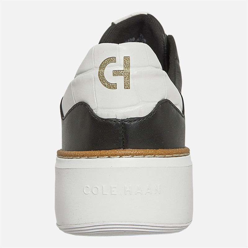 Cole Haan Womens Grandpro Topspin Triple Strap Trainers Black/White