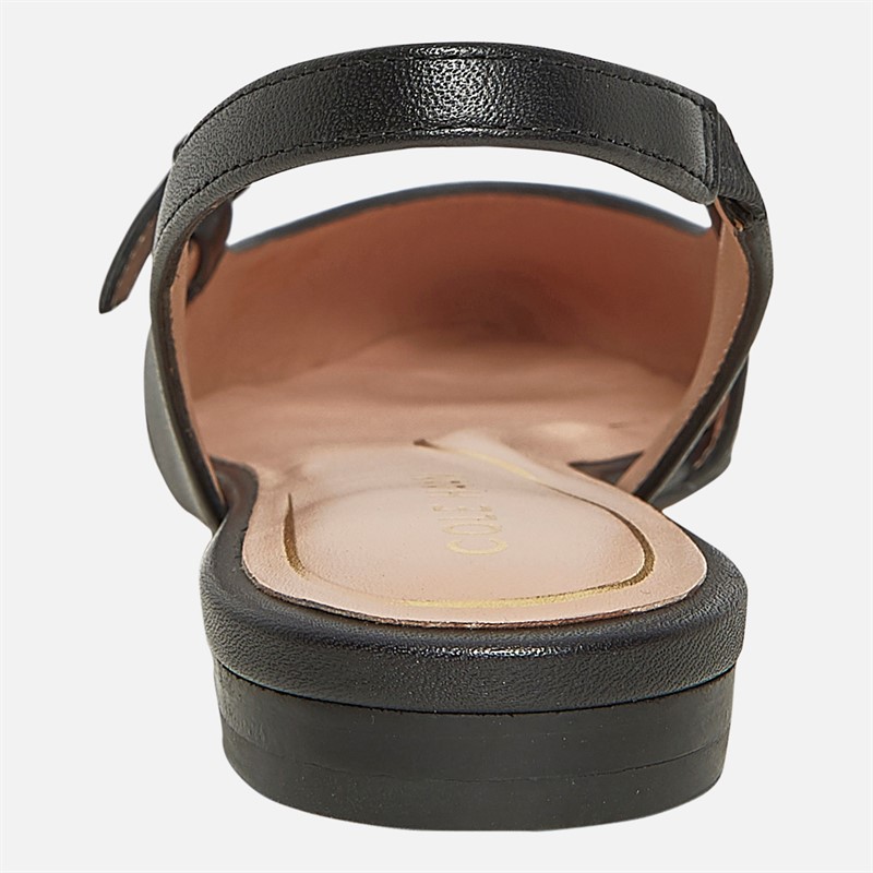 Cole Haan Womens Anya Slingback Flat Shoes Black