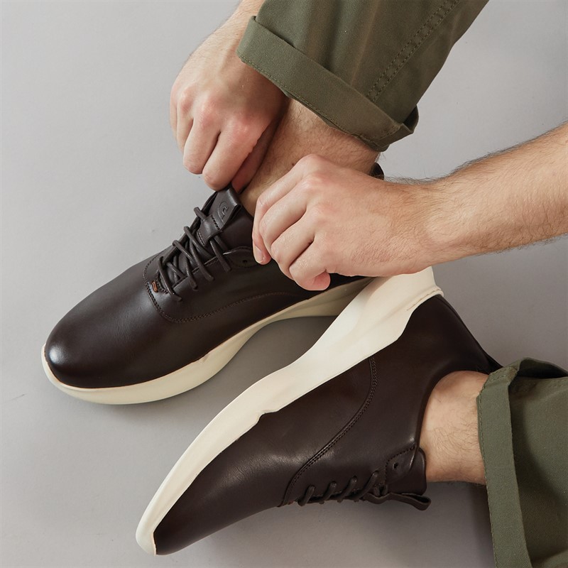 Cole Haan Mens Grand Crosscourt Runox Trainers Dark Brown