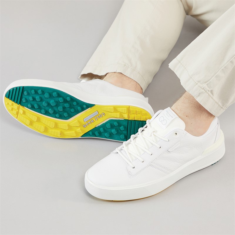 Buy Cole Haan Mens Grandpro Crew Golf Trainers White