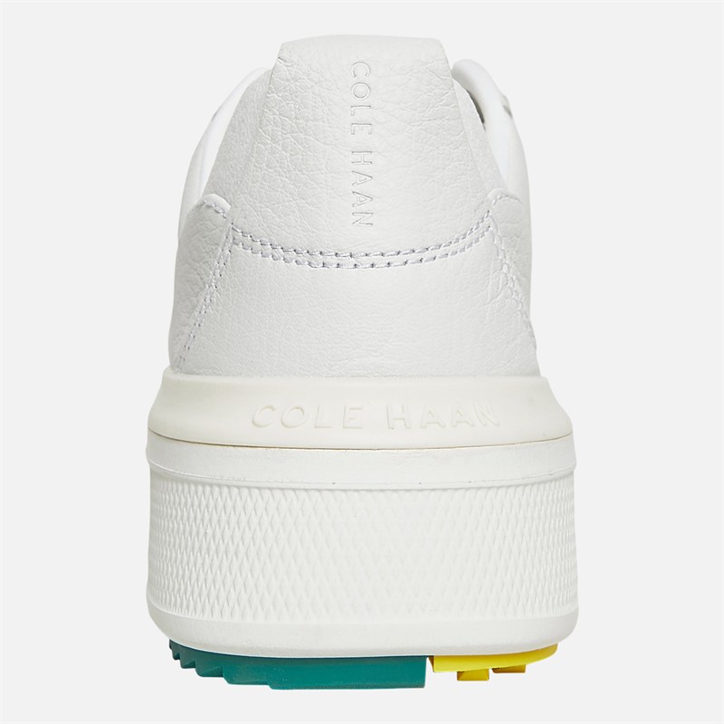 Cole Haan Mens Grandpro Crew Golf Trainers White/Adventurine/White