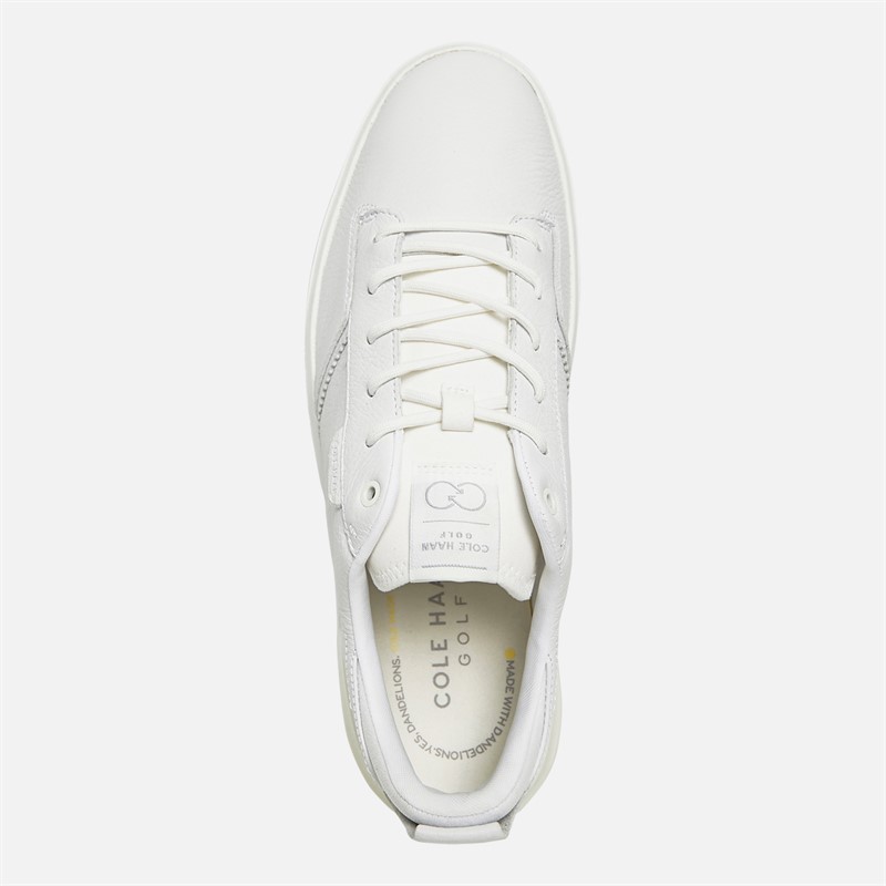 Cole Haan Mens Grandpro Crew Golf Trainers White/Adventurine/White