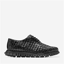 Cole Haan Mens Zerogrand Remastered Woven OX Shoes Black/Black