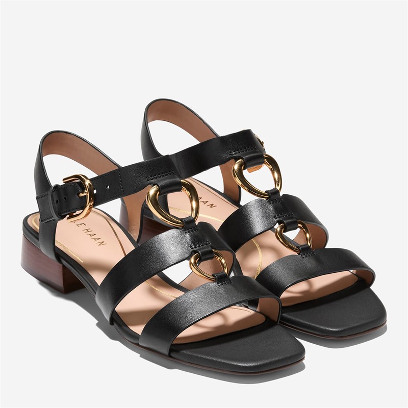 Cole Haan Womens Lyanna Link Sandals Black
