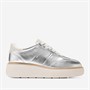 Cole Haan Womens Original Grand Max Platform Trainers Silver Metallic/Ivory
