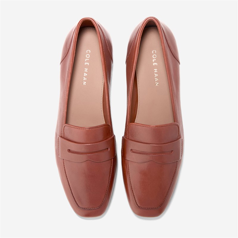 Cole Haan Womens Tarese Soft Loafers Cuoio
