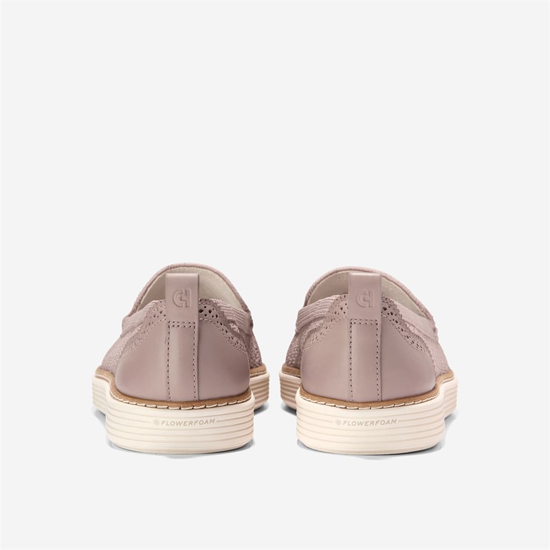 Cole Haan Womens Original Grand Camarin Stitchlite Venetian Loafers Ivory