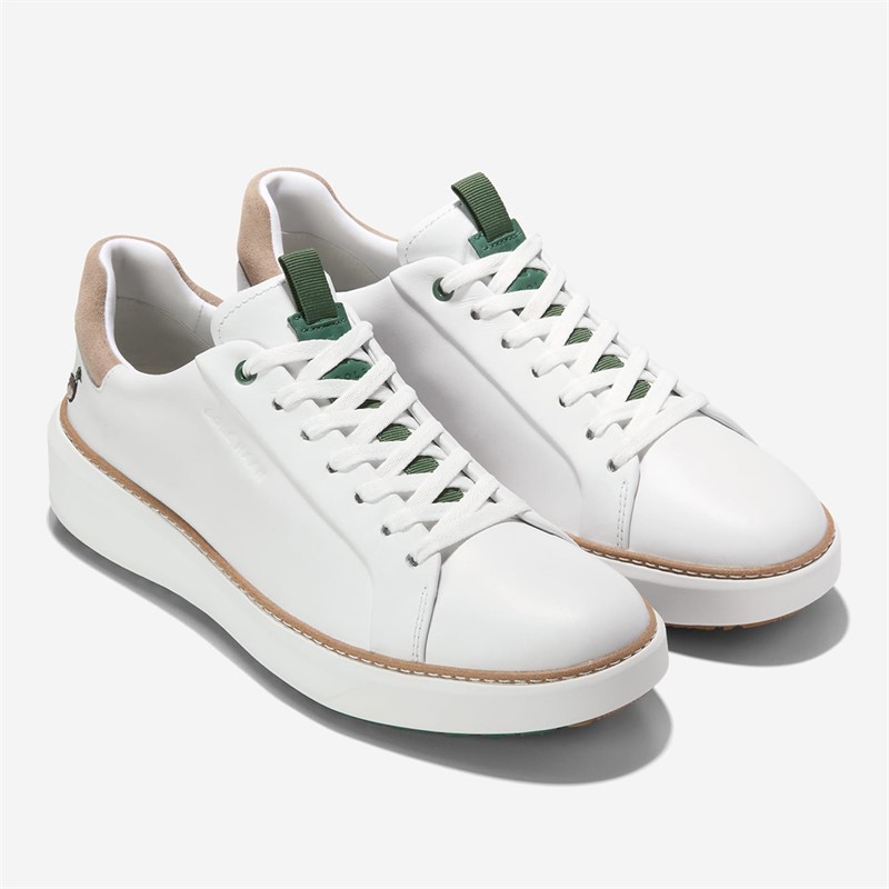Cole Haan Mens Grandpro Topspin Golf Trainers Otic White/Mrytle