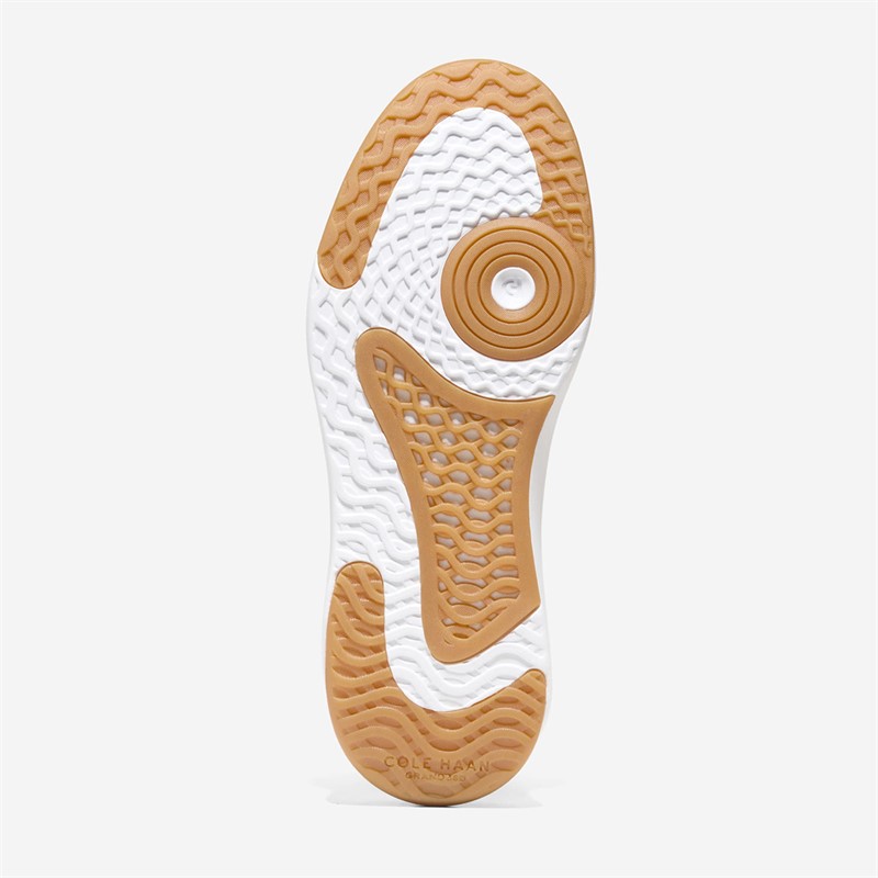 Cole Haan Womens Grandpro All Day Court Leather Trainers Optic White