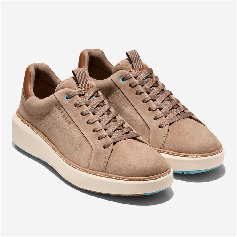 Cole Haan Mens Grandpro Topspin Golf Trainers Irish Coffee/Golden Honey