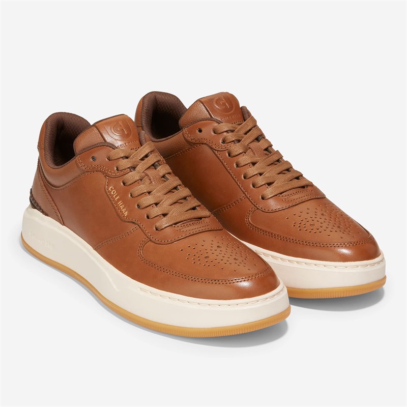 Cole Haan Mens Granpro Crossover Trainers British Tan/Ivory