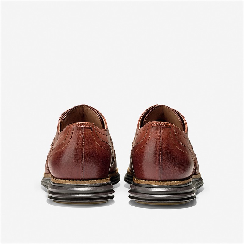 Cole Haan Mens Originalgrand Wingtip Oxford Classic Shoes Woodbury/Java