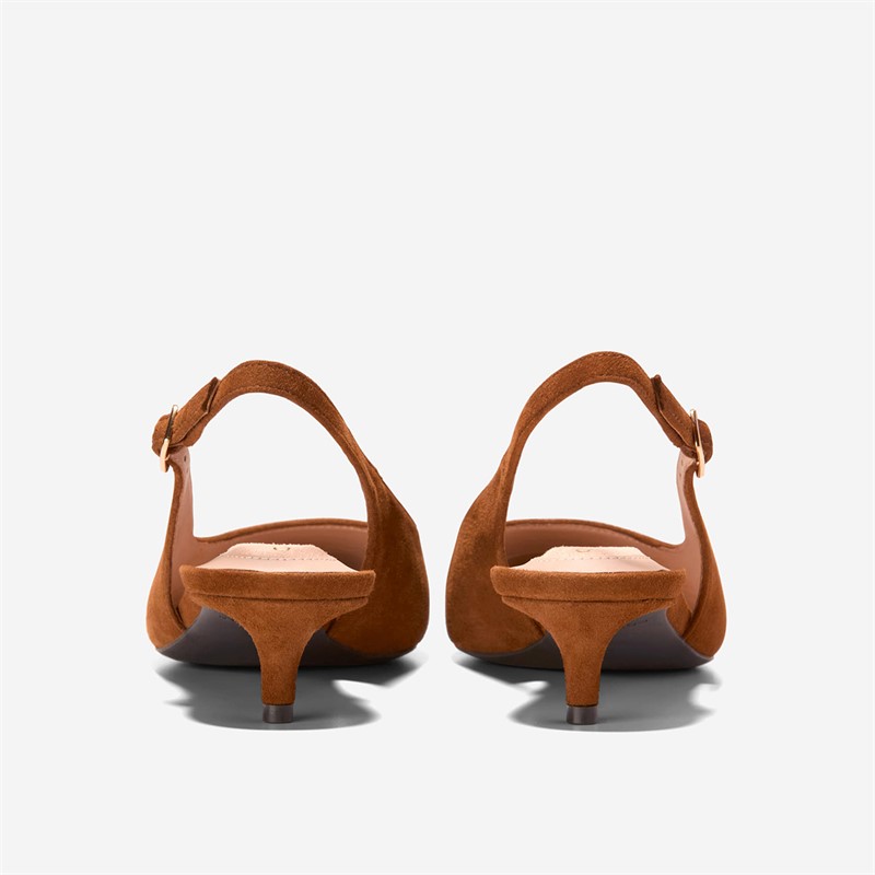 Cole Haan Womens Go-To Jocelyn Slingback Shoes Tobacco