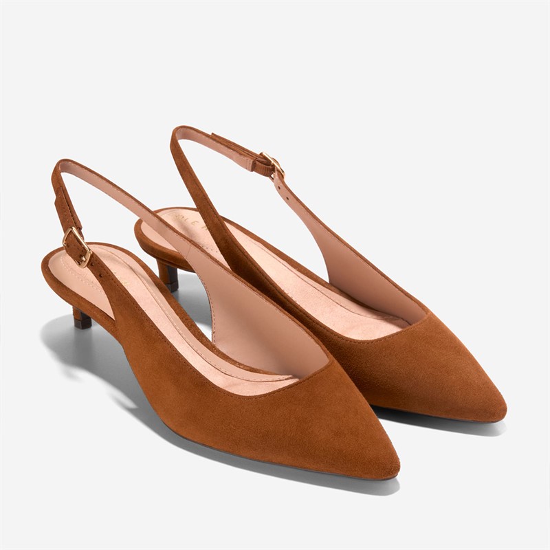 Cole Haan Womens Go-To Jocelyn Slingback Shoes Tobacco