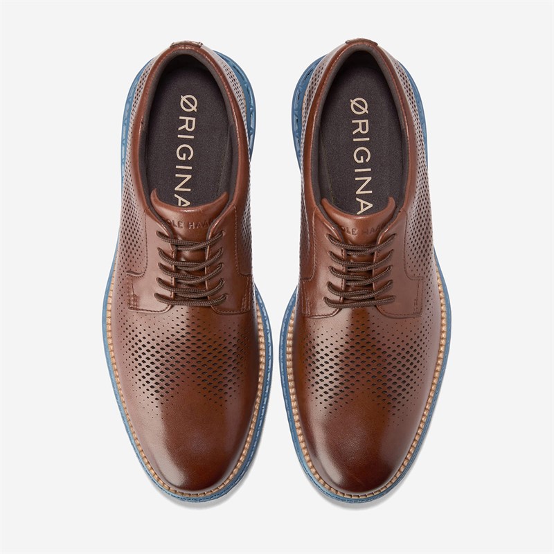 Cole Haan Mens Original Grand 2.0 Skyweave Shoes Dark Sequoia/Natural