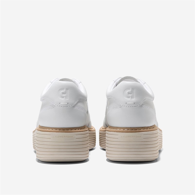 Cole Haan Womens Original Grand Max Platform Trainers White