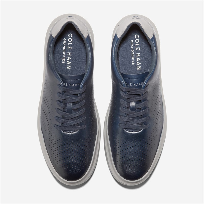 Cole Haan Mens Grandpro Rally Laser Cut Trainers Midnght Moon/Paloma