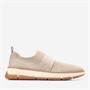 Cole Haan Womens Zerogrand Rella Stitchlite Slip On Trainers Rye Knit/Ivory