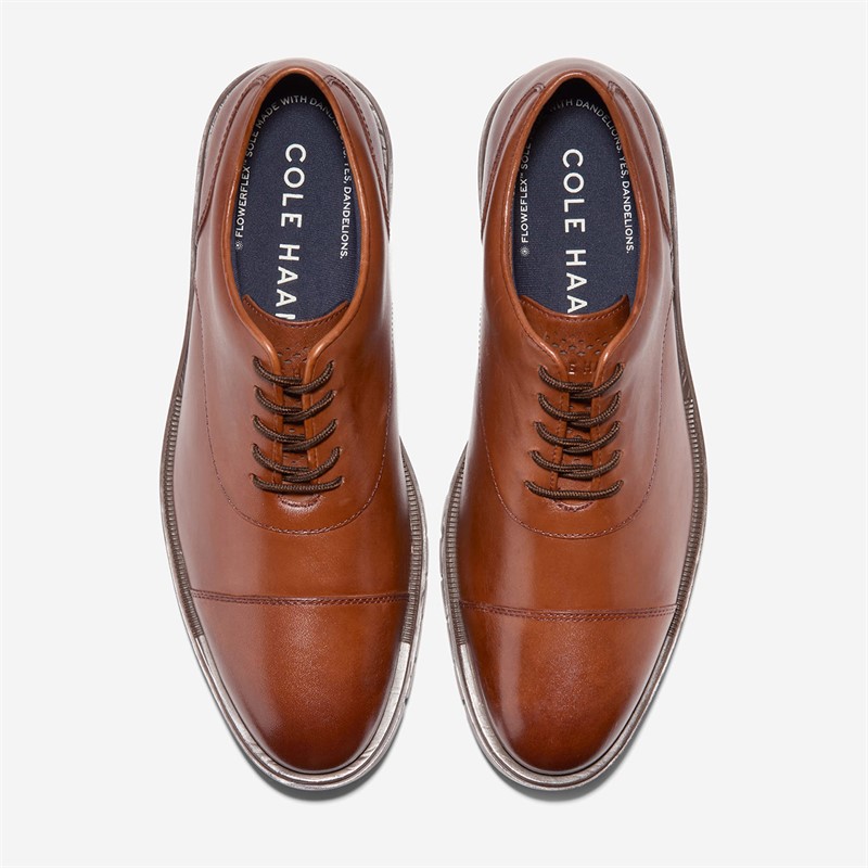 Cole Haan Mens Grandflex Dress Cap Toe Oxford Shoes Mahogany