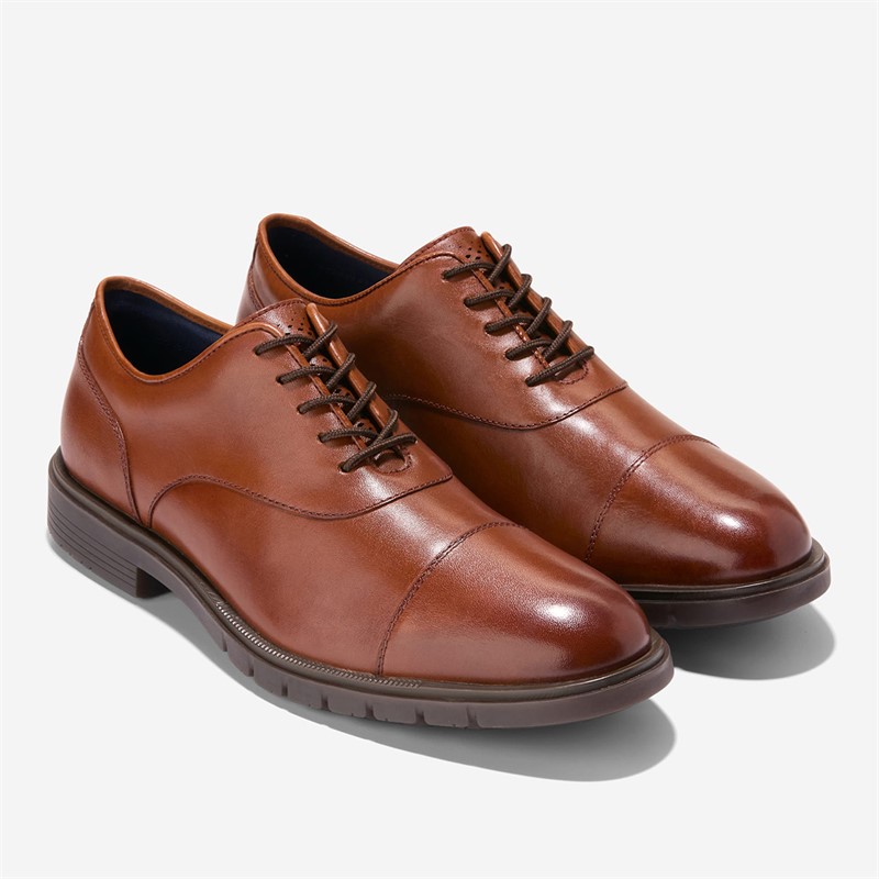 Cole Haan Mens Grandflex Dress Cap Toe Oxford Shoes Mahogany