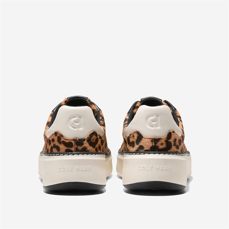 Cole Haan Womens Grandpro Topspin Trainers Leopard Print/Black