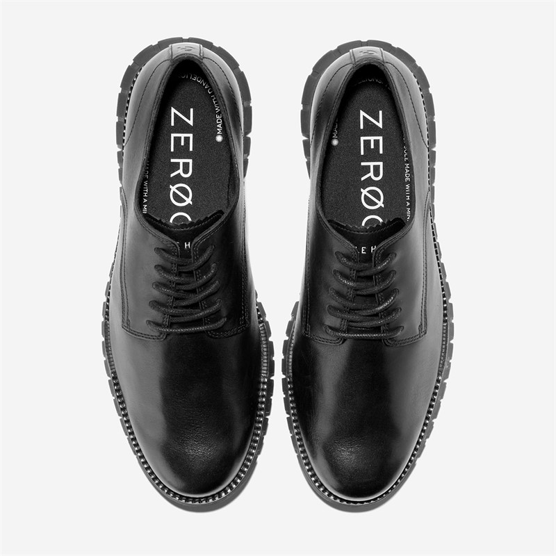 Cole Haan Mens Zerogrand Remastered Plain Toe Oxford Shoes Black/Black