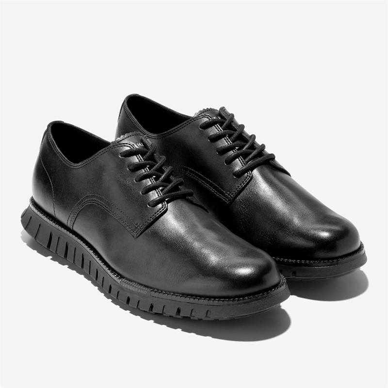 Cole Haan Mens Zerogrand Remastered Plain Toe Oxford Shoes Black/Black
