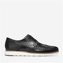 Cole Haan Mens Original Grand Wingtip Oxford Classic Shoes Black/White