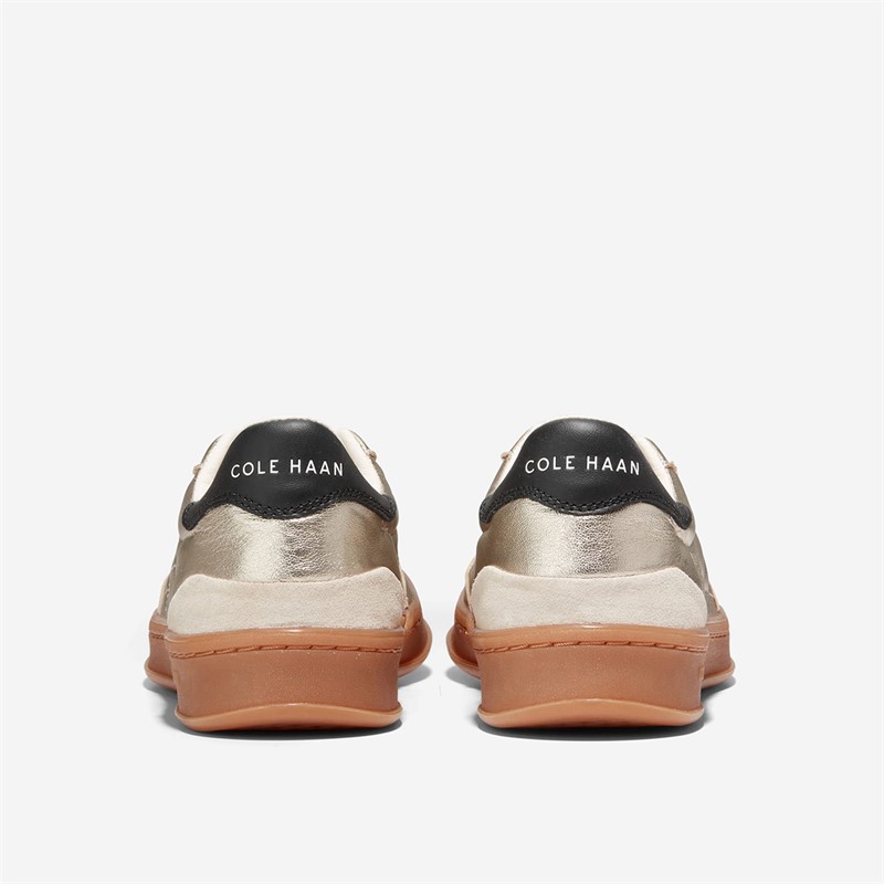 Cole Haan Womens Grandpro Breakaway Trainers Gold/Birch/Black