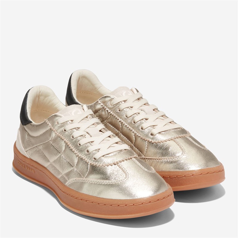 Cole Haan Womens Grandpro Breakaway Trainers Gold/Birch/Black