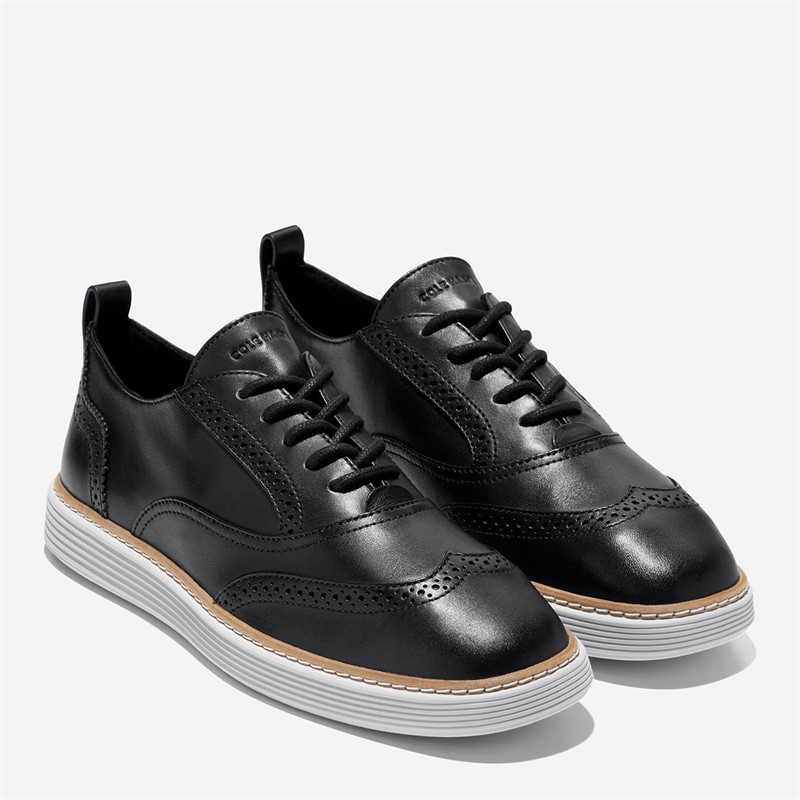 Cole Haan Womens Original Grand Camarin Wingtip Oxford Shoes Black